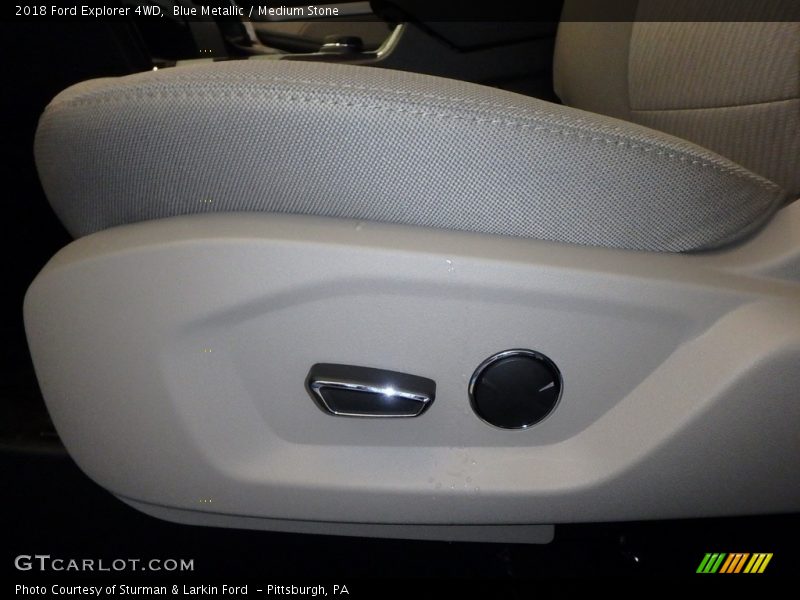 Blue Metallic / Medium Stone 2018 Ford Explorer 4WD