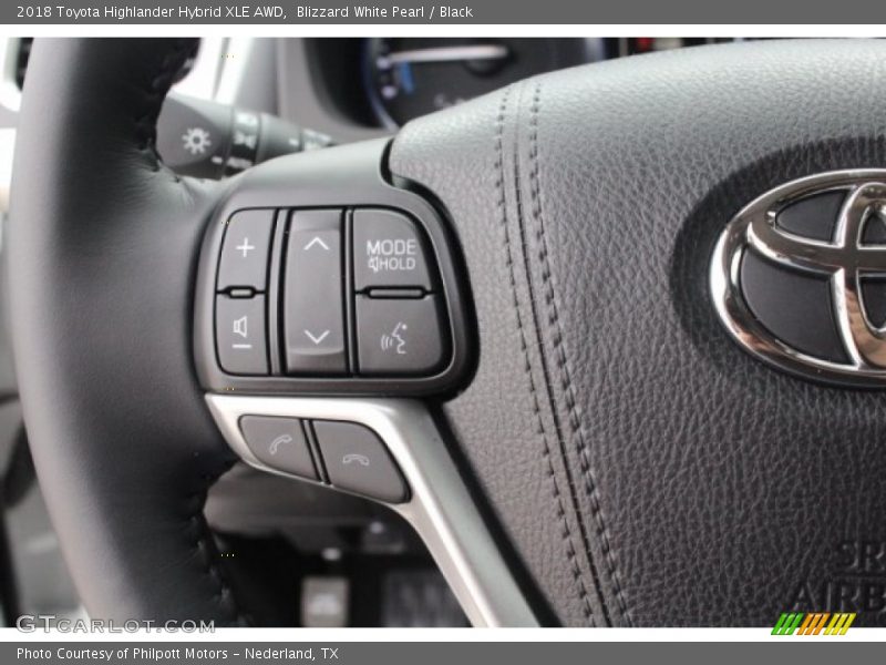 Controls of 2018 Highlander Hybrid XLE AWD