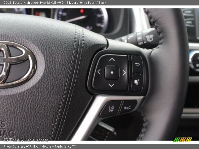Controls of 2018 Highlander Hybrid XLE AWD
