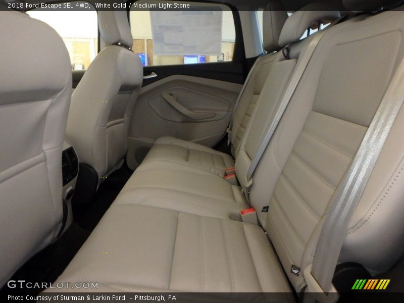 White Gold / Medium Light Stone 2018 Ford Escape SEL 4WD