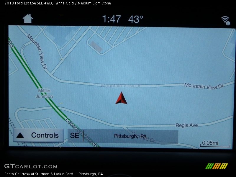 White Gold / Medium Light Stone 2018 Ford Escape SEL 4WD