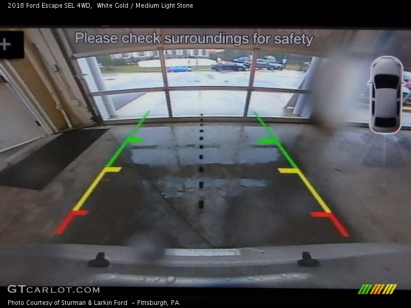 White Gold / Medium Light Stone 2018 Ford Escape SEL 4WD