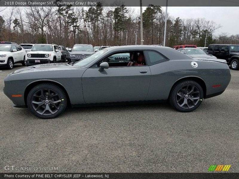 Destroyer Gray / Black 2018 Dodge Challenger SXT