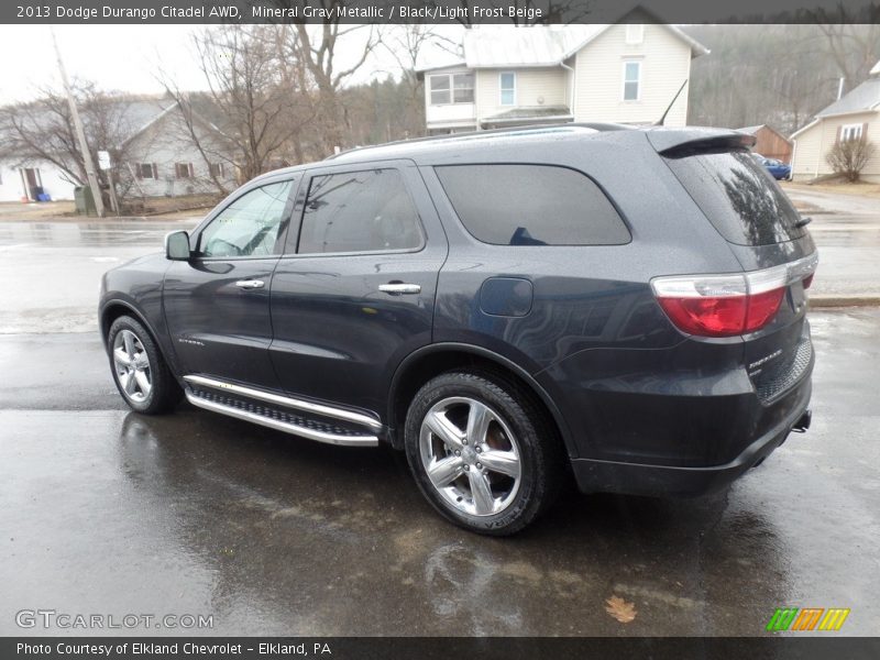Mineral Gray Metallic / Black/Light Frost Beige 2013 Dodge Durango Citadel AWD