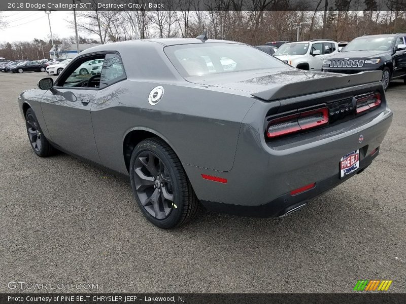 Destroyer Gray / Black 2018 Dodge Challenger SXT