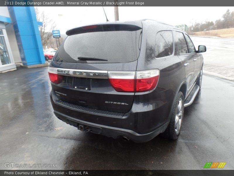 Mineral Gray Metallic / Black/Light Frost Beige 2013 Dodge Durango Citadel AWD
