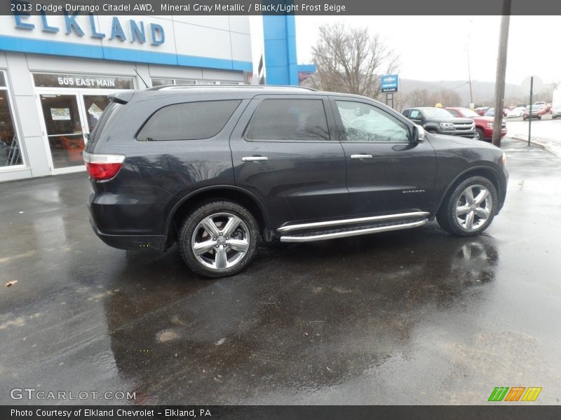 Mineral Gray Metallic / Black/Light Frost Beige 2013 Dodge Durango Citadel AWD