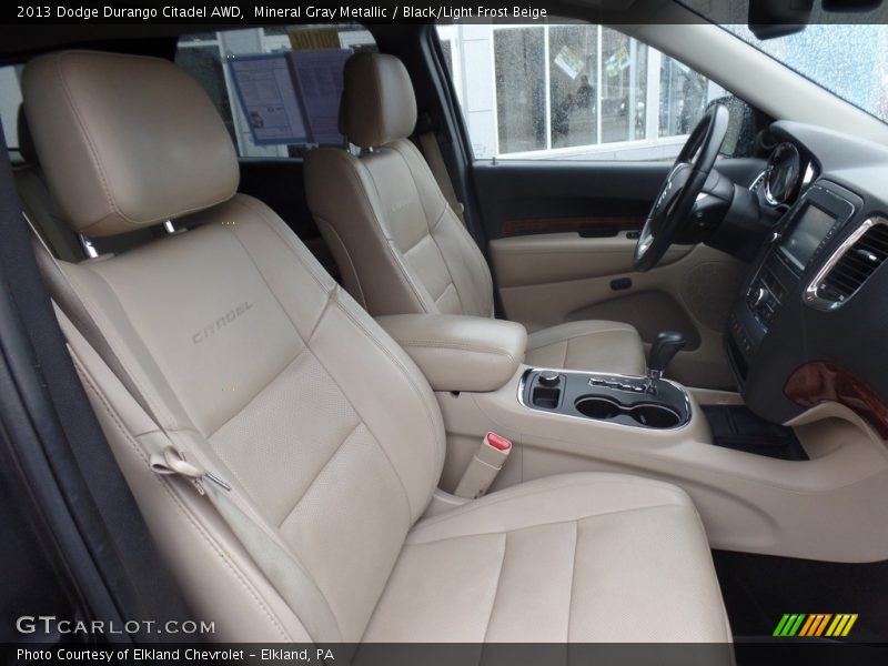 Mineral Gray Metallic / Black/Light Frost Beige 2013 Dodge Durango Citadel AWD