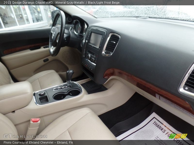 Mineral Gray Metallic / Black/Light Frost Beige 2013 Dodge Durango Citadel AWD