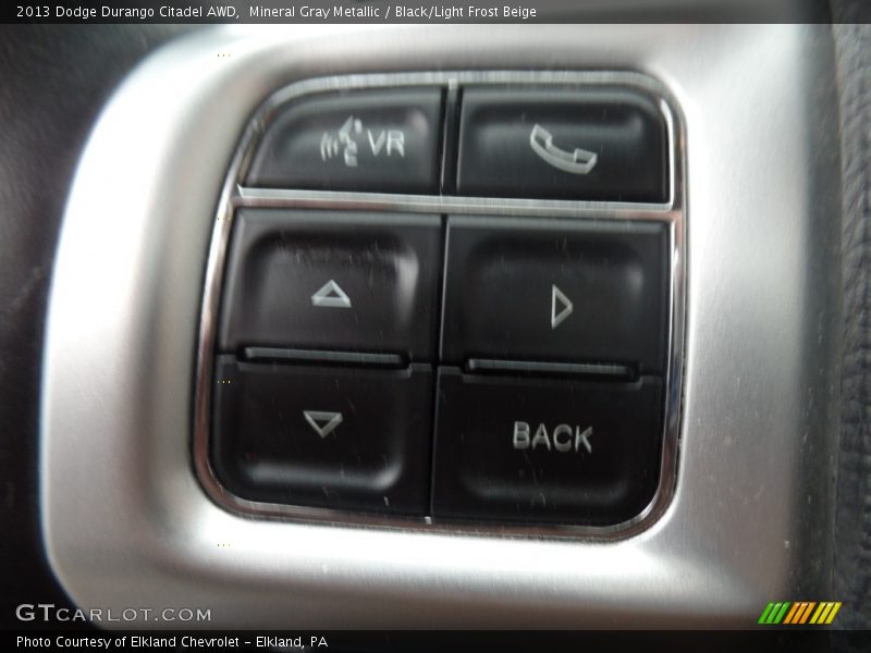 Mineral Gray Metallic / Black/Light Frost Beige 2013 Dodge Durango Citadel AWD