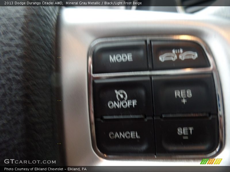 Mineral Gray Metallic / Black/Light Frost Beige 2013 Dodge Durango Citadel AWD