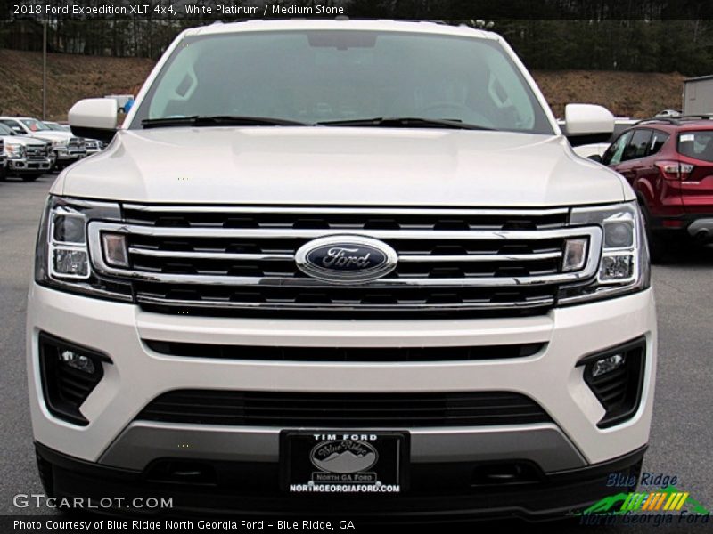 White Platinum / Medium Stone 2018 Ford Expedition XLT 4x4