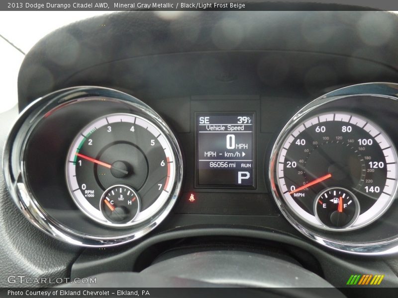 Mineral Gray Metallic / Black/Light Frost Beige 2013 Dodge Durango Citadel AWD