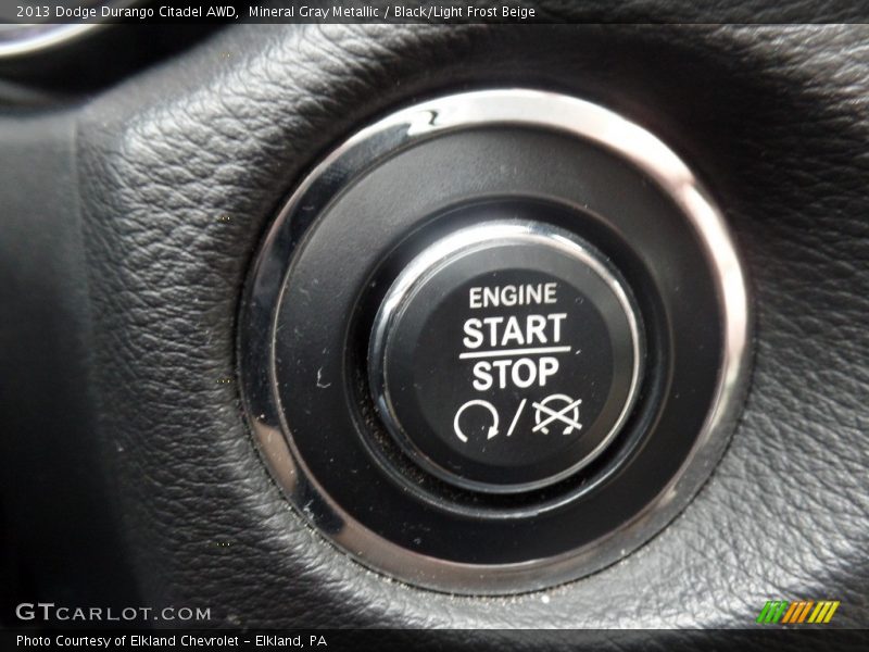 Mineral Gray Metallic / Black/Light Frost Beige 2013 Dodge Durango Citadel AWD