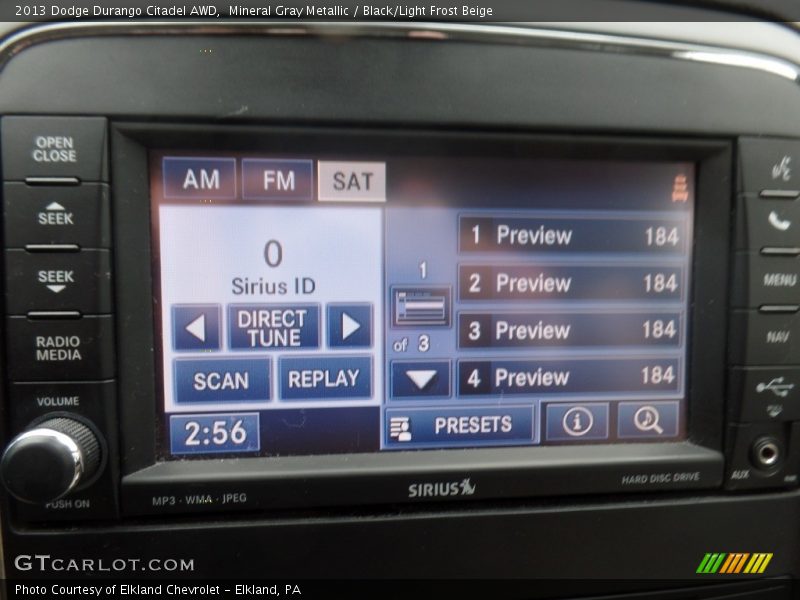 Mineral Gray Metallic / Black/Light Frost Beige 2013 Dodge Durango Citadel AWD