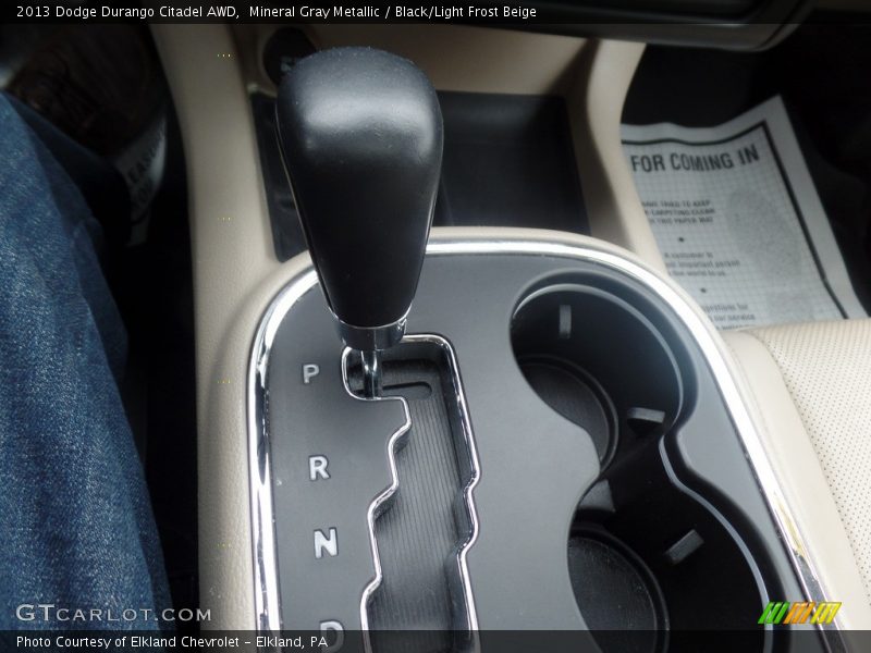 Mineral Gray Metallic / Black/Light Frost Beige 2013 Dodge Durango Citadel AWD