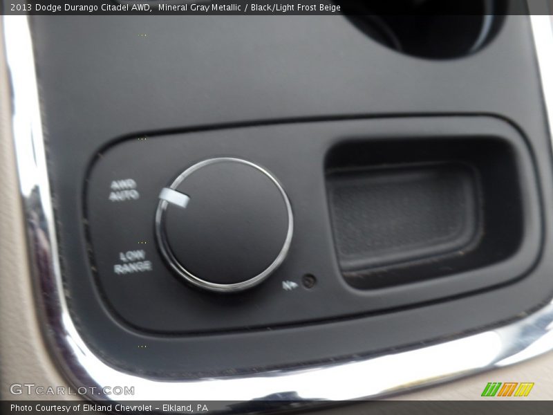 Mineral Gray Metallic / Black/Light Frost Beige 2013 Dodge Durango Citadel AWD