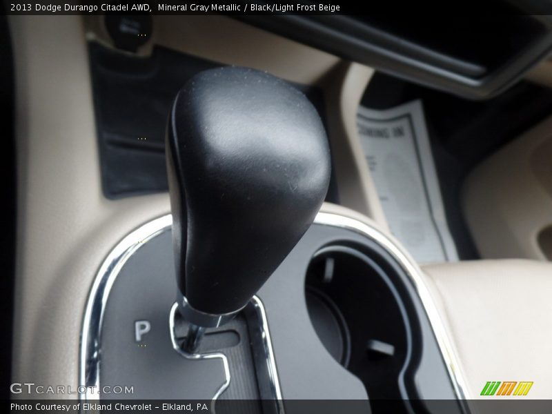 Mineral Gray Metallic / Black/Light Frost Beige 2013 Dodge Durango Citadel AWD
