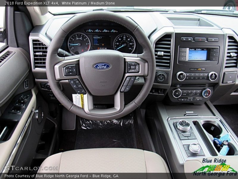 White Platinum / Medium Stone 2018 Ford Expedition XLT 4x4