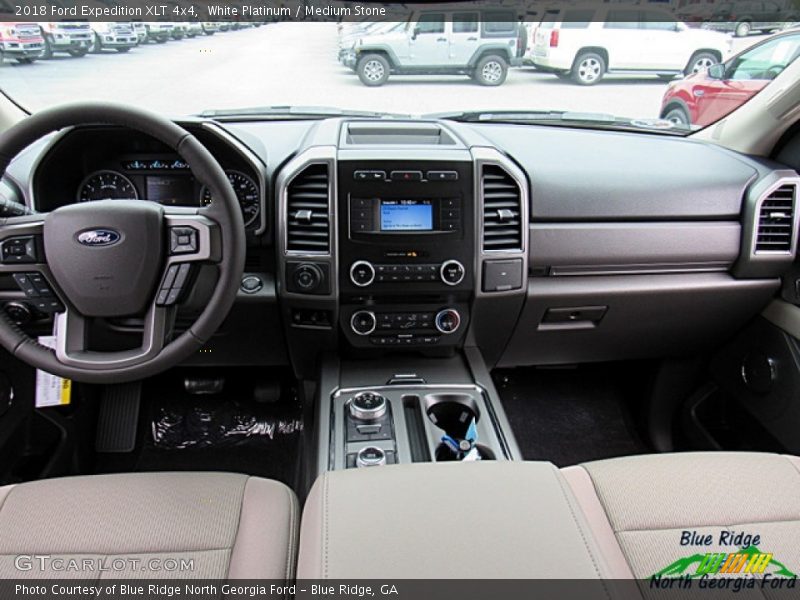 White Platinum / Medium Stone 2018 Ford Expedition XLT 4x4