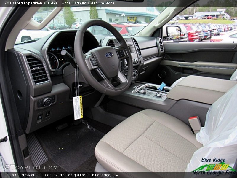 White Platinum / Medium Stone 2018 Ford Expedition XLT 4x4
