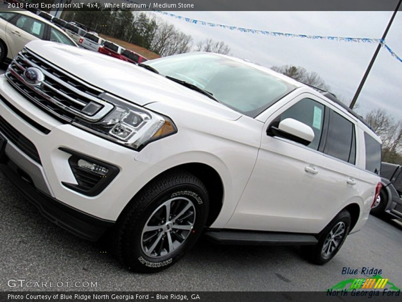 White Platinum / Medium Stone 2018 Ford Expedition XLT 4x4