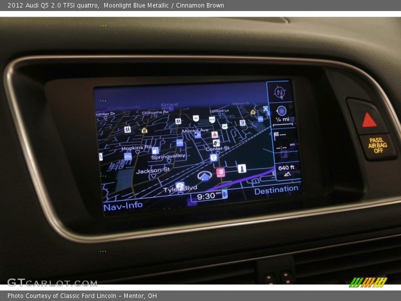 Moonlight Blue Metallic / Cinnamon Brown 2012 Audi Q5 2.0 TFSI quattro
