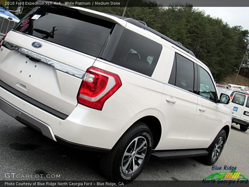White Platinum / Medium Stone 2018 Ford Expedition XLT 4x4