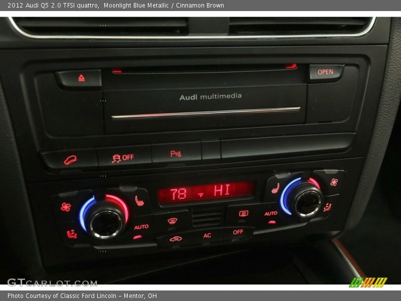 Moonlight Blue Metallic / Cinnamon Brown 2012 Audi Q5 2.0 TFSI quattro
