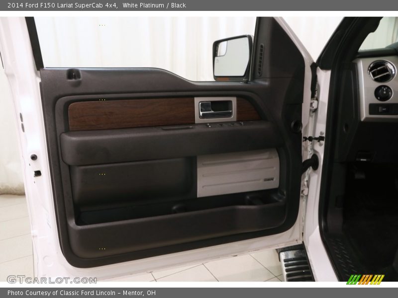 White Platinum / Black 2014 Ford F150 Lariat SuperCab 4x4
