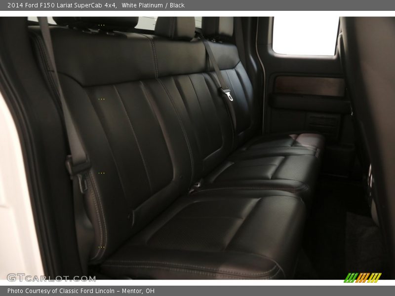 White Platinum / Black 2014 Ford F150 Lariat SuperCab 4x4