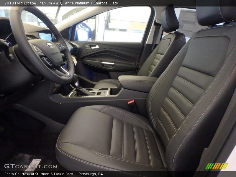 White Platinum / Charcoal Black 2018 Ford Escape Titanium 4WD