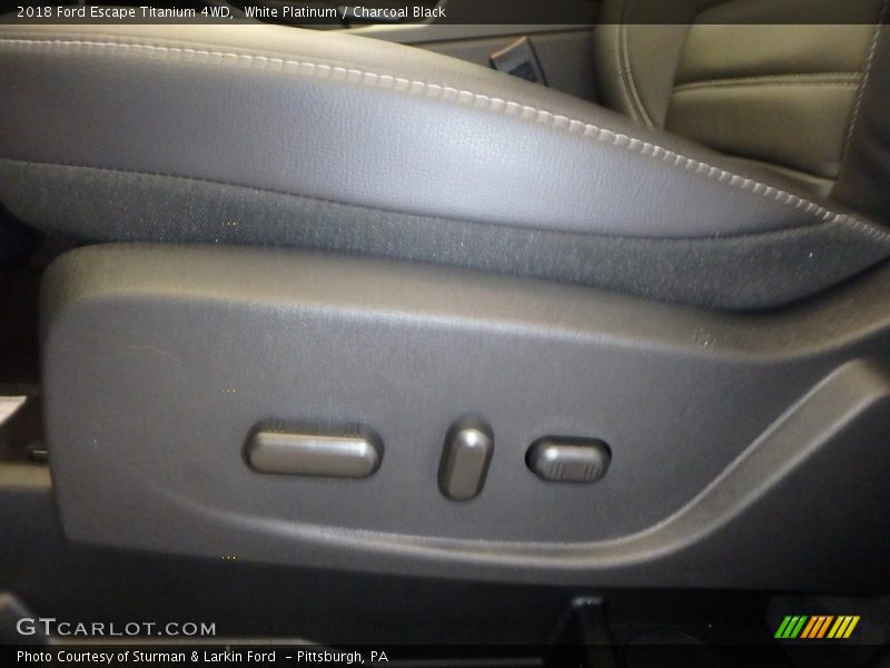 White Platinum / Charcoal Black 2018 Ford Escape Titanium 4WD