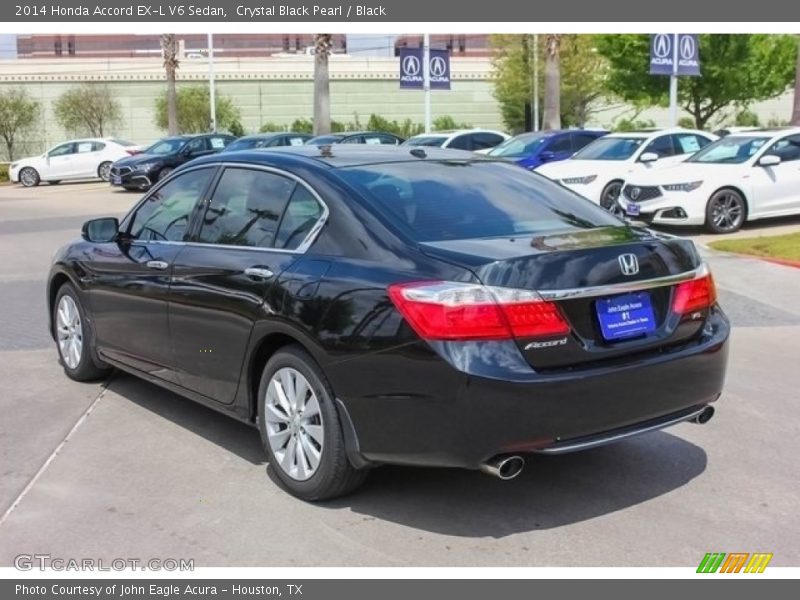 Crystal Black Pearl / Black 2014 Honda Accord EX-L V6 Sedan