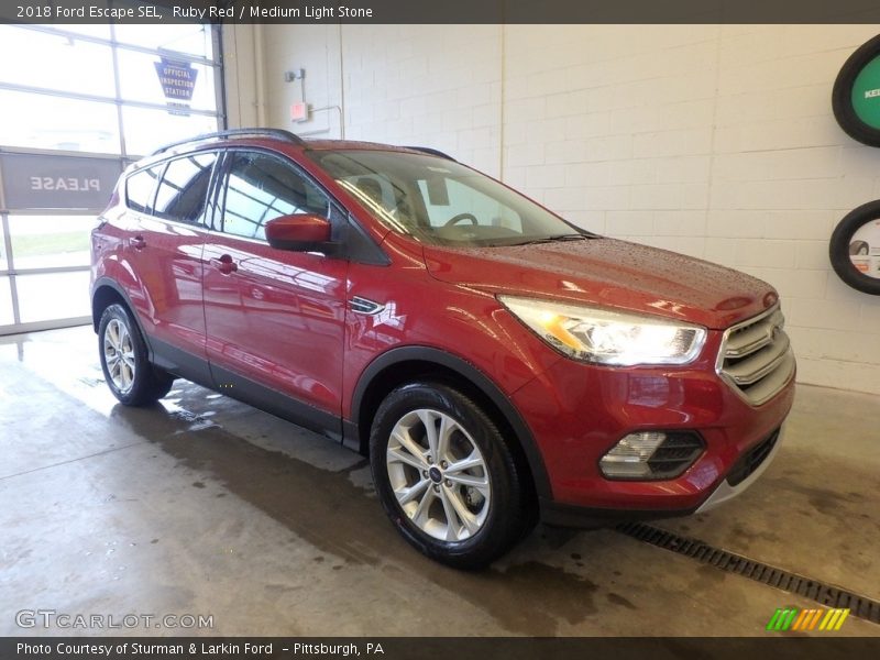 Ruby Red / Medium Light Stone 2018 Ford Escape SEL