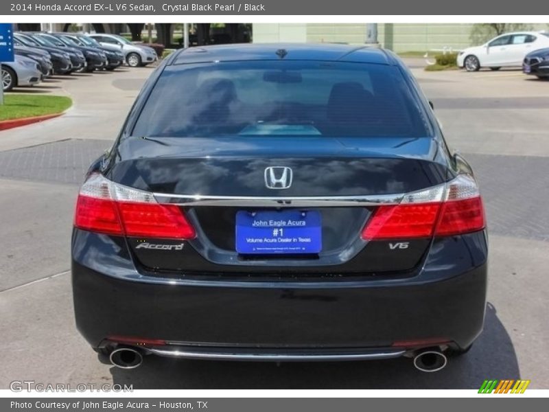 Crystal Black Pearl / Black 2014 Honda Accord EX-L V6 Sedan