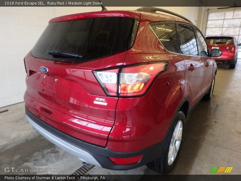 Ruby Red / Medium Light Stone 2018 Ford Escape SEL