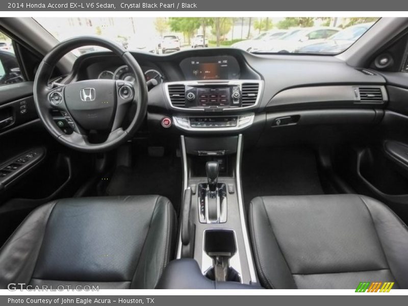 Crystal Black Pearl / Black 2014 Honda Accord EX-L V6 Sedan