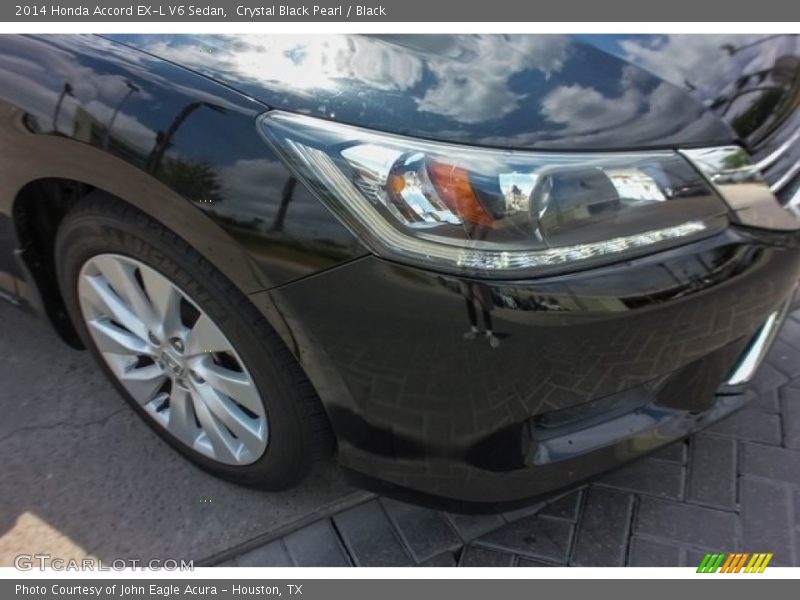Crystal Black Pearl / Black 2014 Honda Accord EX-L V6 Sedan