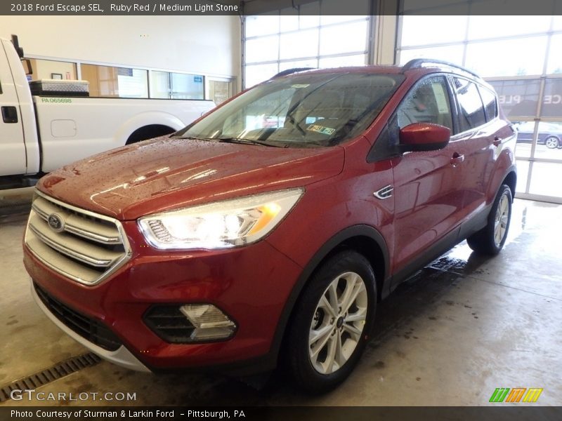 Ruby Red / Medium Light Stone 2018 Ford Escape SEL
