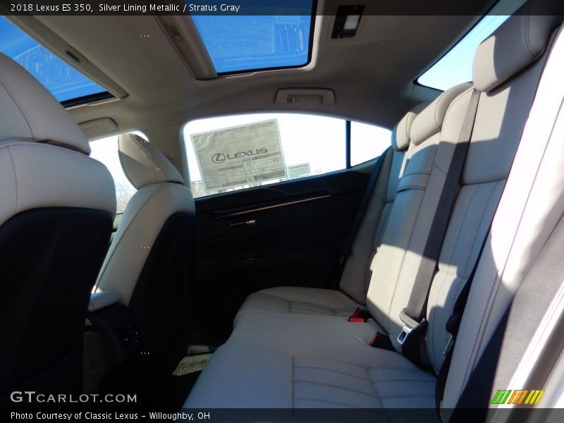 Silver Lining Metallic / Stratus Gray 2018 Lexus ES 350
