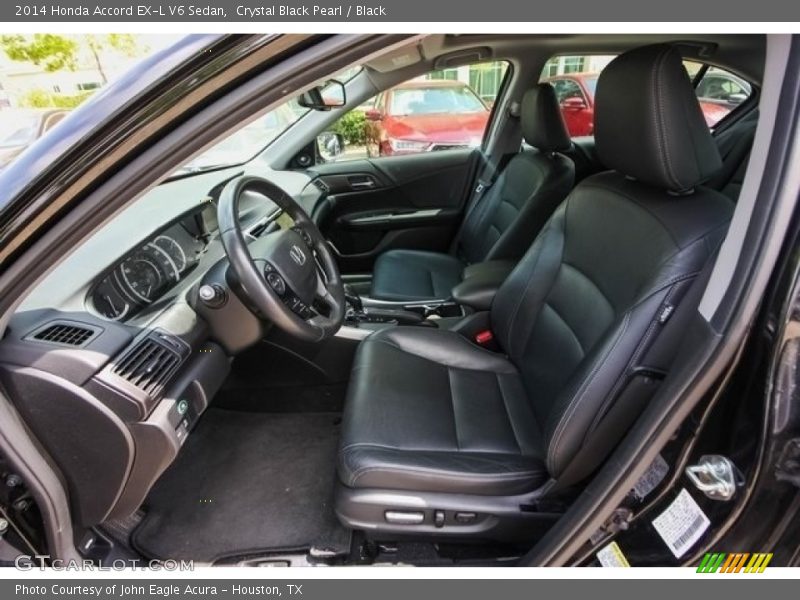 Crystal Black Pearl / Black 2014 Honda Accord EX-L V6 Sedan