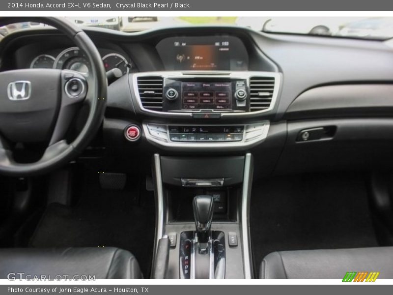 Crystal Black Pearl / Black 2014 Honda Accord EX-L V6 Sedan