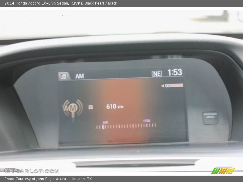 Crystal Black Pearl / Black 2014 Honda Accord EX-L V6 Sedan
