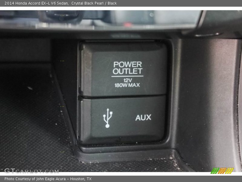 Crystal Black Pearl / Black 2014 Honda Accord EX-L V6 Sedan