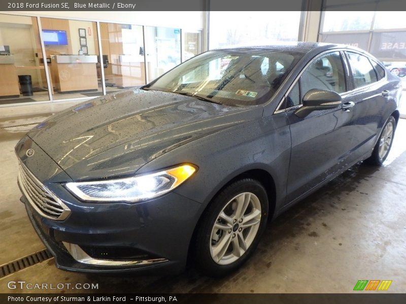 Blue Metallic / Ebony 2018 Ford Fusion SE