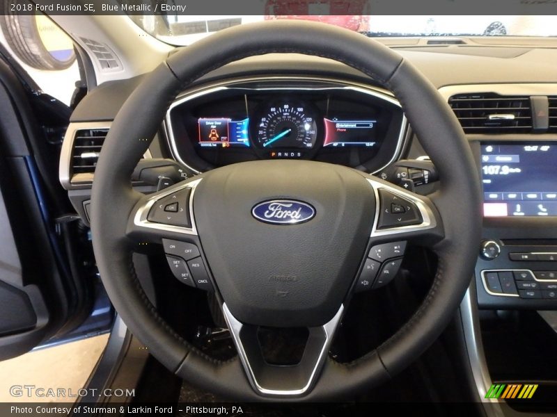 Blue Metallic / Ebony 2018 Ford Fusion SE
