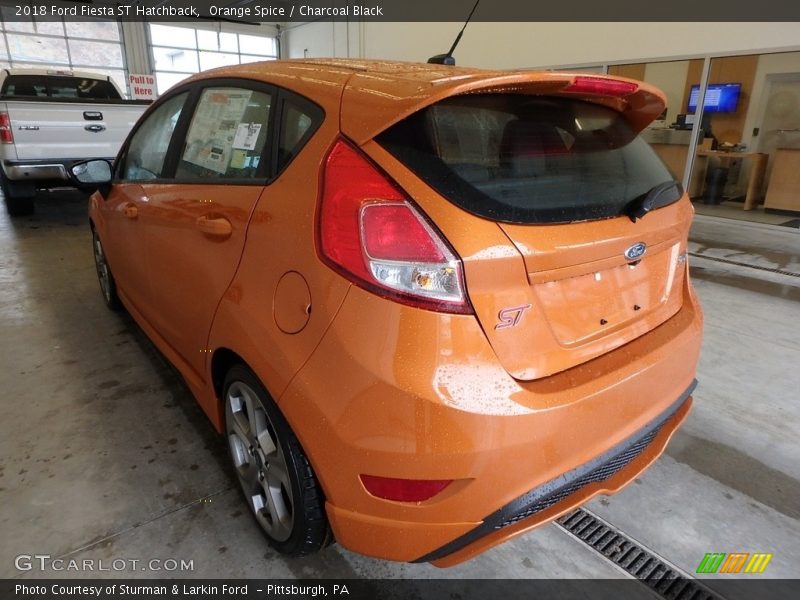 Orange Spice / Charcoal Black 2018 Ford Fiesta ST Hatchback