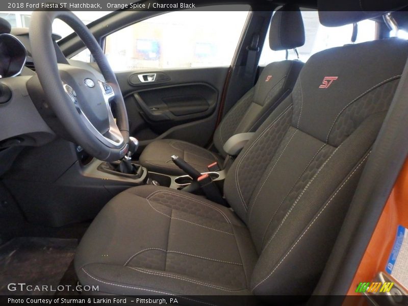 Orange Spice / Charcoal Black 2018 Ford Fiesta ST Hatchback