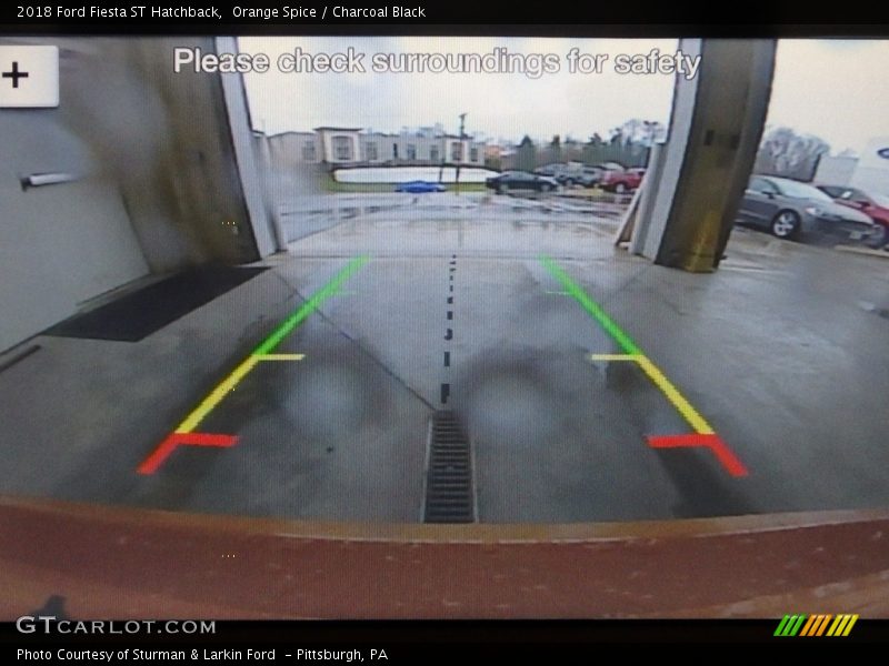 Orange Spice / Charcoal Black 2018 Ford Fiesta ST Hatchback